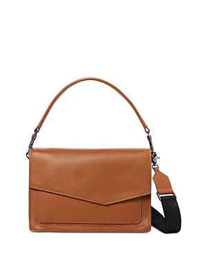 Botkier Cobble Hill Medium Leather Satchel In Coffee/gunmetal