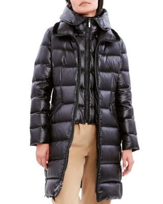 Kat Shearling Trim Down Puffer Coat