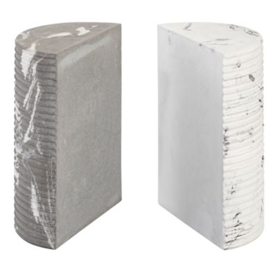 Terra Concrete Bookends, Set of 2