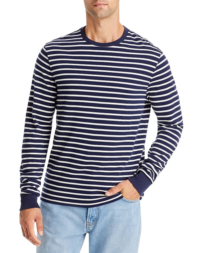 FRAME Striped Crewneck Tee | Bloomingdale's