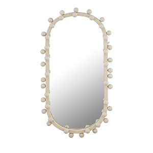 Tov Furniture Bubbles Ivory Oval Wall Mirror