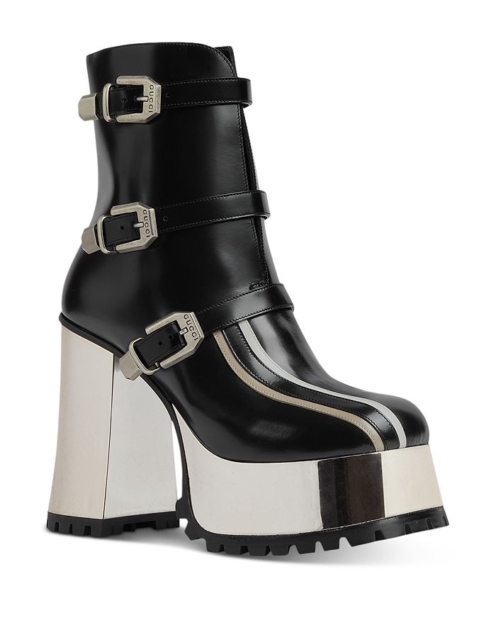 Gucci platform booties online