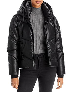 Shop Marc New York Performance Puffer Jacket In Black