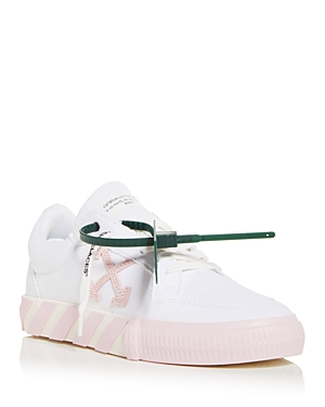 Off-white Women's Vulcanized Low Top Sneakers In White-pink