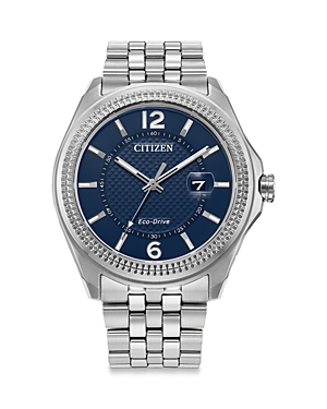 Citizen Eco-drive Corso Classic Watch, 42mm In Blue/silver