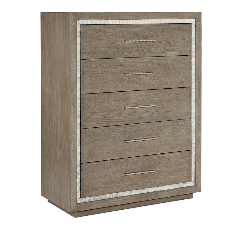 Hooker Furniture Serenity Five Drawer Chest In Dark Gray