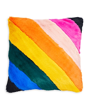 Kurt Geiger London Rainbow Faux Fur Decorative Pillow - 150th Anniversary Exclusive