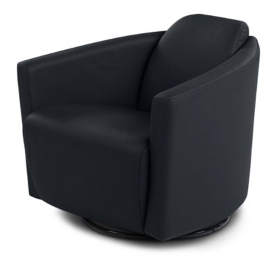 Hollister Leather Swivel Chair