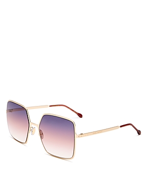Isabel Marant 52mm Gradient Square Sunglasses In Gold/purple Gradient