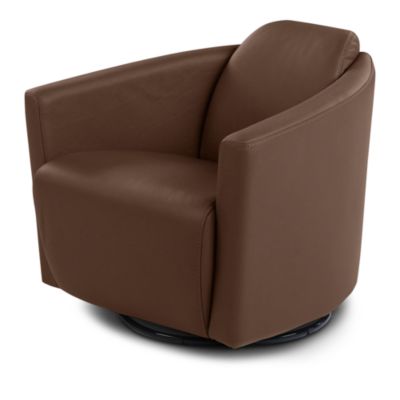 Capri Leather Swivel Chair