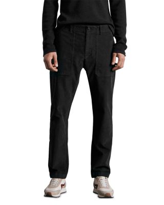 Cliffe Cotton Blend Corduroy Garment Dyed Straight Fit Pants