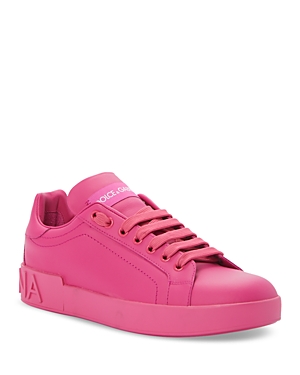 Dolce & Gabbana Women's Lace Up Low Top Sneakers