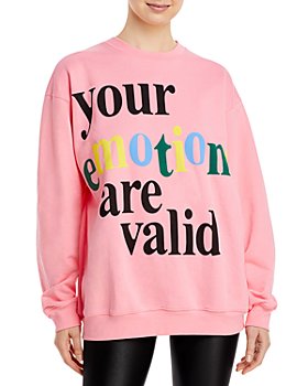 The Mayfair Group - Emotions Are Valid Graphic Sweatshirt