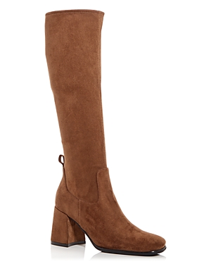 Jeffrey Campbell Women's Hot Lava Block Heel Boots In Brown Suede