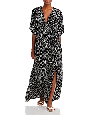 Tiare Hawaii Elise Floral Print Maxi Dress Swim Cover-up In Batik Sun