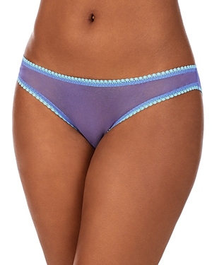 On Gossamer Mesh Hip Bikini In Blue Iris