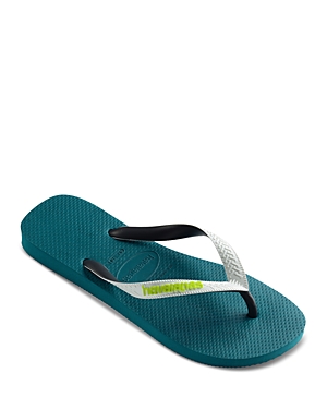 Havaianas Men's Top Mix Slip On Flip Flop Sandals In Vibe Green
