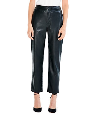 NIC + ZOE NIC+ZOE PETITE FAUX LEATHER RELAXED PANTS