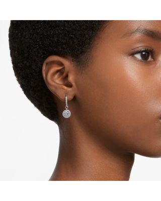 Una Huggie Hoop Drop Earrings