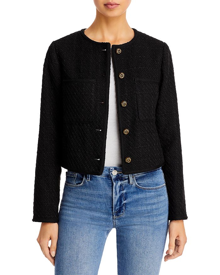 AQUA Tweed Jacket - 100% Exclusive Women - Bloomingdale's