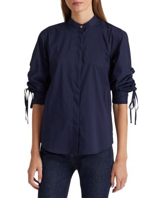Leighton Ruched Sleeve Shirt