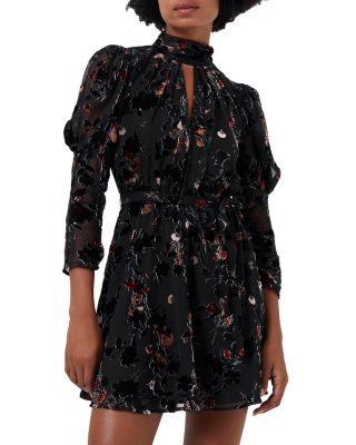 FRENCH CONNECTION Guthern Floral Burnout Mini Dress | Bloomingdale's Women