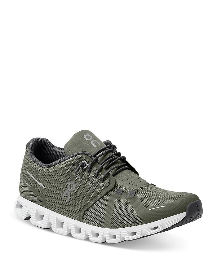 On Cloud 5 Low Top Sneakers In Olive/white