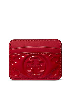 Tory Burch - T Monogram Embossed Patent Leather Card Case