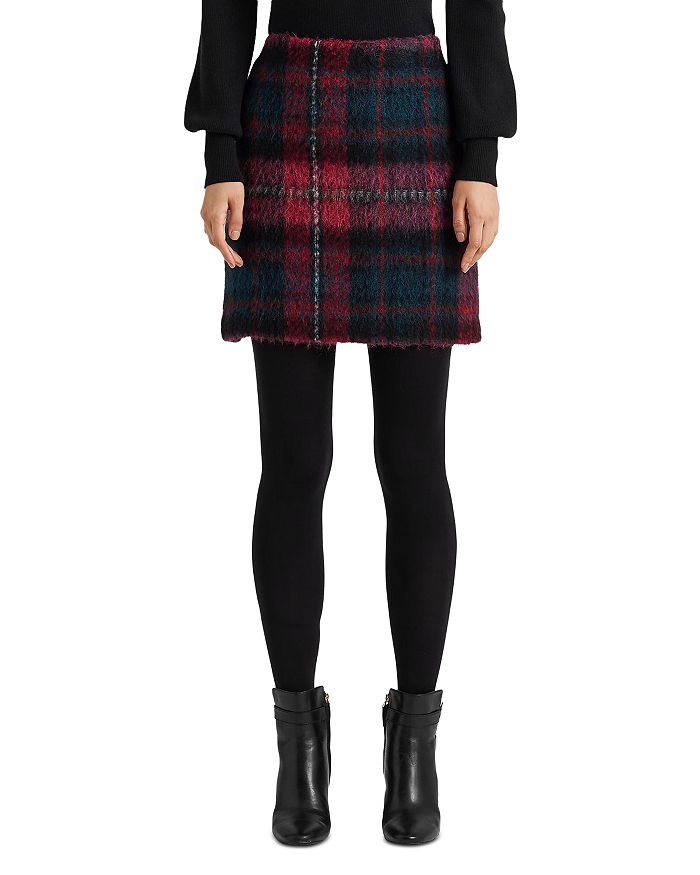 Plaid pencil mini deals skirt