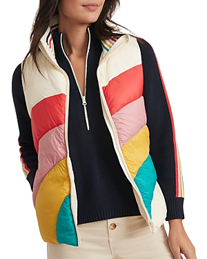 MARINE LAYER COLOR BLOCKED PUFFER VEST