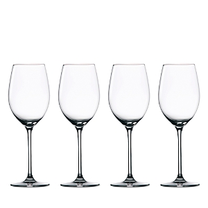 Marquis/waterford Marquis By Waterford Moments White Wine Glasses, Set Of 4 In Clear