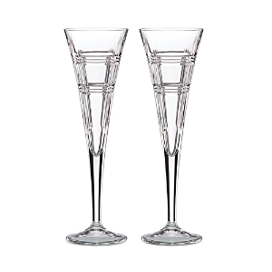 Shop Reed & Barton Hudson Toasting Flutes, Set Of 2 In Clear