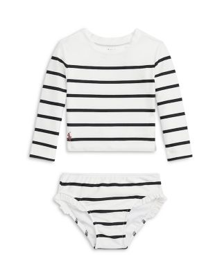 Ralph Lauren Polo Girls Striped Stretch Two Piece Swimsuit Baby Bloomingdale s