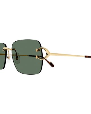  Signature C 24K Gold Plated Rimless Sunglasses