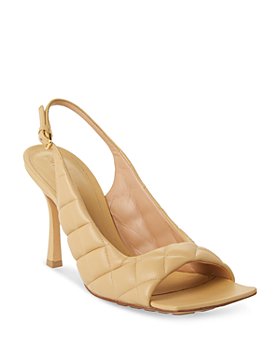 Bottega Veneta - Women's Square Toe Slingback High Heel Sandals