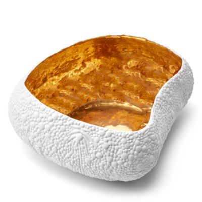 Haas Mojave Desert White + Gold Large Bowl