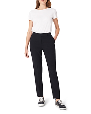 Hobbs London Abigail Tapered Trousers In Navy