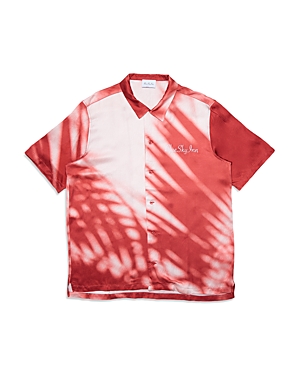 Blue Sky Inn Logo-embroidered Shadow-print Shirt In Ao Print