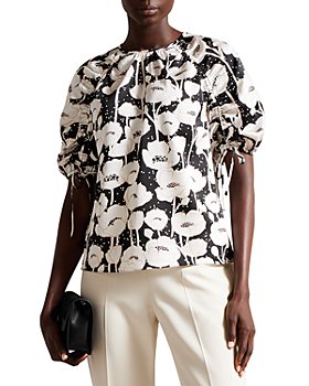 Ted Baker - Luciani Floral Print Puff Sleeve Blouse