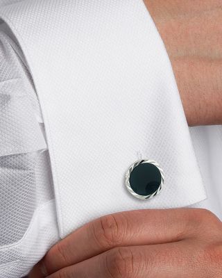 Onyx Stud and Cufflink Set