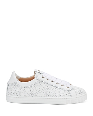 Shop Agl Attilio Giusti Leombruni Women's Sade Spring Perforated Sneakers In White