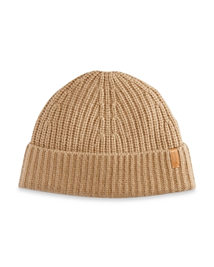 Vince Blend Shaker Stitch Beanie In Camel