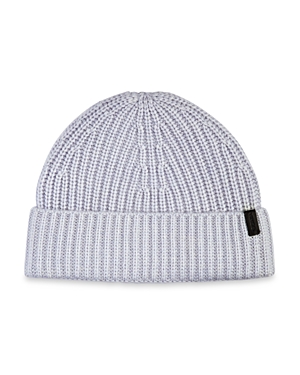 Vince Blend Shaker Stitch Beanie In Gray