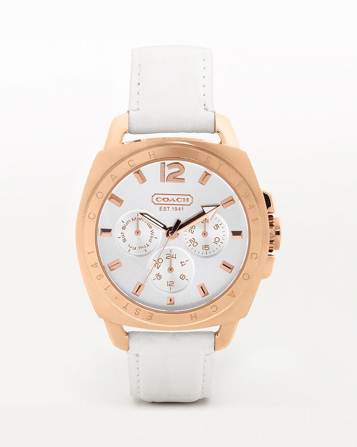 Coach boyfriend rose online gold watch