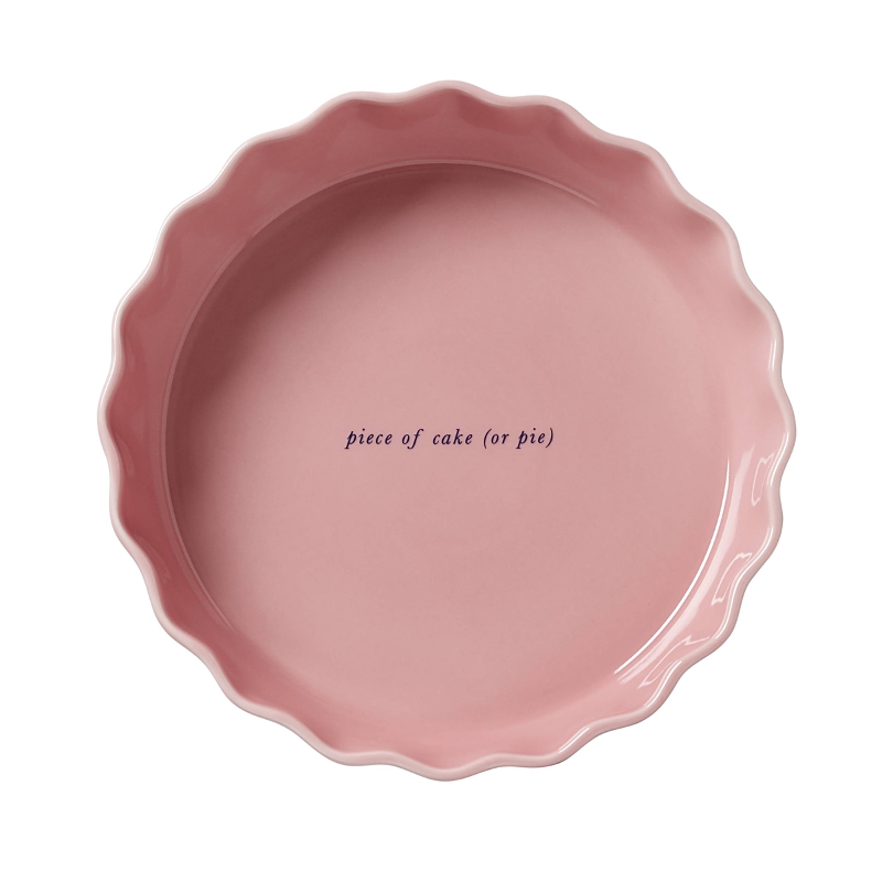 Kate Spade Make It Pop Pie Dish In Pink
