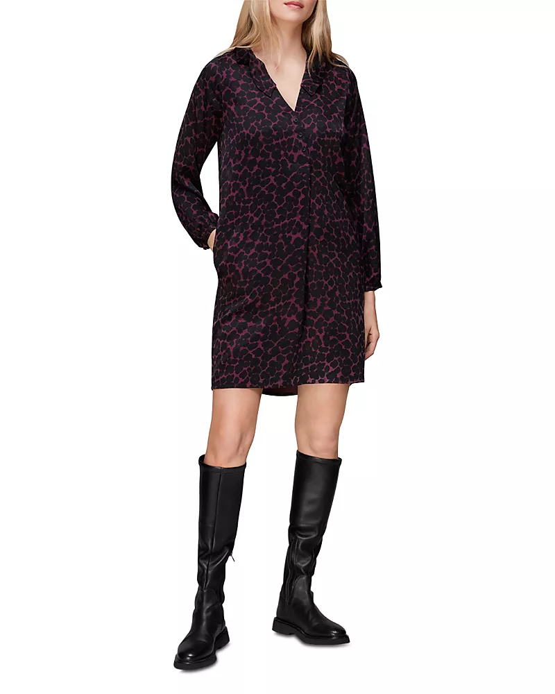Whistles Smudge Animal Frill Dress