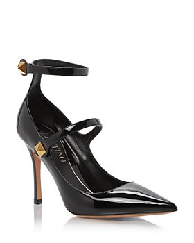 Valentino Garavani - Women's Pointed Toe Ankle Strap High Heel Pumps