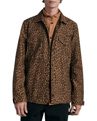 Leopard Print Flight Cotton Coaches Jacket