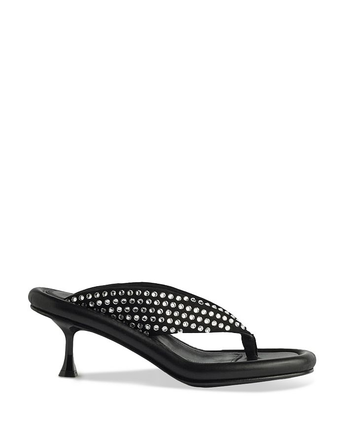 Mid heel sales thong sandals