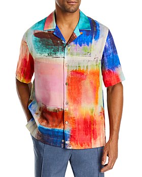Paul Smith - Relaxed Fit Watercolor Camp Shirt